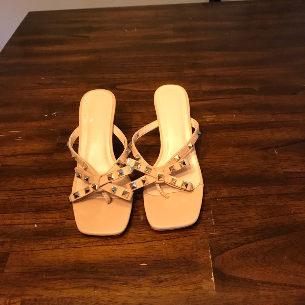 Tan short heels